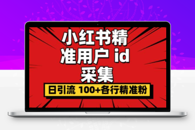 小白都会用的小红书精准用户id采集器日引流精准粉可达到100+（软件+教程）-云动网创-专注网络创业项目推广与实战，致力于打造一个高质量的网络创业搞钱圈子。