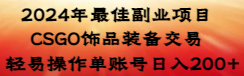 2024年最佳副业项目 CSGO饰品装备交易 轻易操作单账号日入200+-云动网创-专注网络创业项目推广与实战，致力于打造一个高质量的网络创业搞钱圈子。