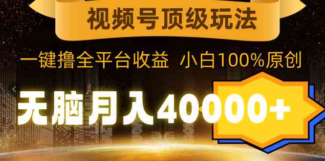 （9281期）视频号顶级玩法，无脑月入40000+，一键撸全平台收益，纯小白也能100%原创-云动网创-专注网络创业项目推广与实战，致力于打造一个高质量的网络创业搞钱圈子。