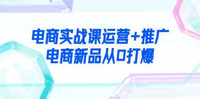 （9313期）电商实战课运营+推广，电商新品从0打爆（99节视频课）-云动网创-专注网络创业项目推广与实战，致力于打造一个高质量的网络创业搞钱圈子。