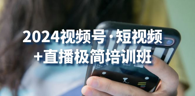 2024视频号短视频+直播极简培训班：抓住视频号风口，流量红利-云动网创-专注网络创业项目推广与实战，致力于打造一个高质量的网络创业搞钱圈子。