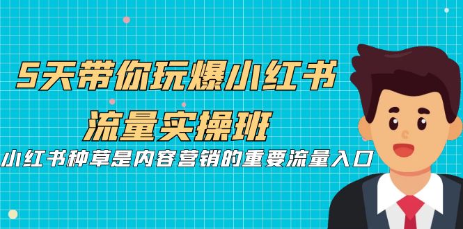 5天带你玩爆小红书流量实操班，小红书种草是内容营销的重要流量入口-云动网创-专注网络创业项目推广与实战，致力于打造一个高质量的网络创业搞钱圈子。