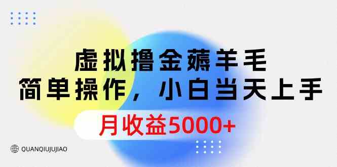 （9864期）虚拟撸金薅羊毛，简单操作，小白当天上手，月收益5000+-云动网创-专注网络创业项目推广与实战，致力于打造一个高质量的网络创业搞钱圈子。