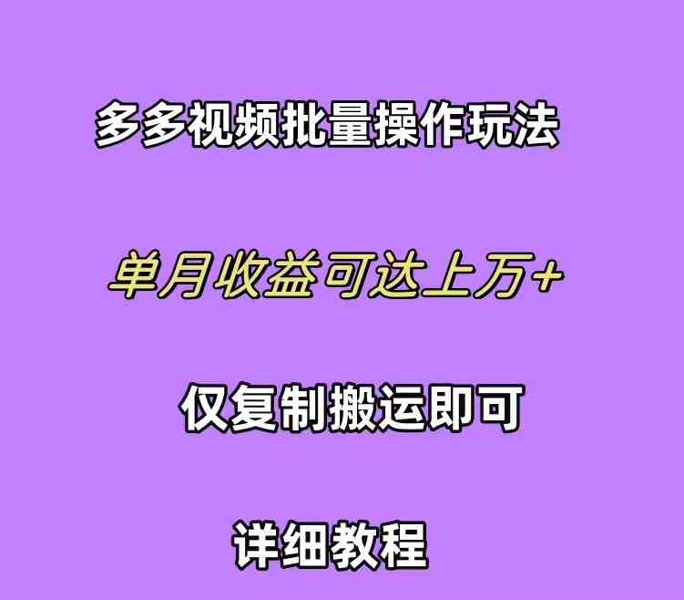 （10029期）拼多多视频带货快速过爆款选品教程 每天轻轻松松赚取三位数佣金 小白必…-云动网创-专注网络创业项目推广与实战，致力于打造一个高质量的网络创业搞钱圈子。