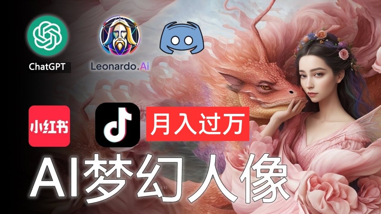 AI摄影梦幻人像：零基础也能月入过万的秘密-云动网创-专注网络创业项目推广与实战，致力于打造一个高质量的网络创业搞钱圈子。