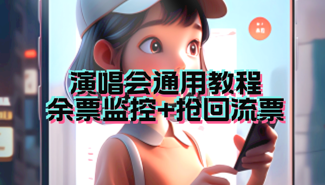 演唱会通用_余票监控+抢回流票（教程+软件）-云动网创-专注网络创业项目推广与实战，致力于打造一个高质量的网络创业搞钱圈子。