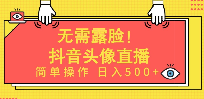 无需露脸，Ai头像直播项目，简单操作日入500+-云动网创-专注网络创业项目推广与实战，致力于打造一个高质量的网络创业搞钱圈子。