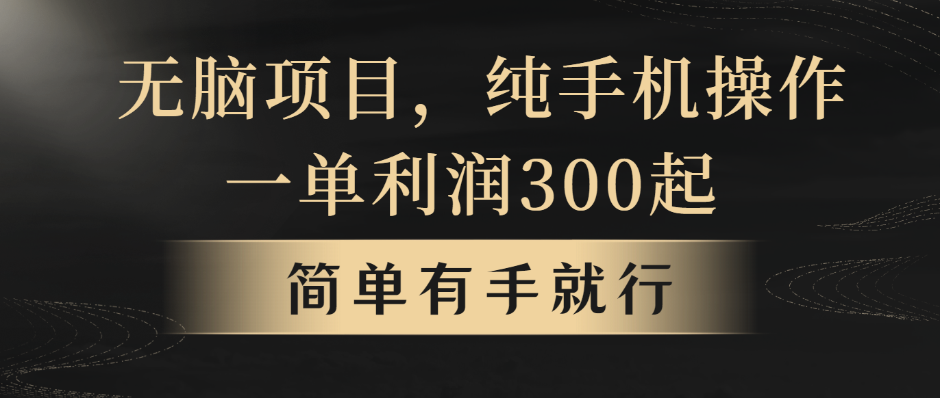 （10699期）无脑项目，一单几百块，轻松月入5w+，看完就能直接操作-云动网创-专注网络创业项目推广与实战，致力于打造一个高质量的网络创业搞钱圈子。