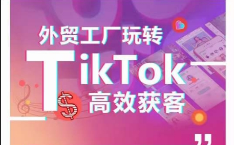 外贸工厂玩转TikTok高效获客，多种引流方式与账号定位技巧，拆解爆款短视频打造成功案例-云动网创-专注网络创业项目推广与实战，致力于打造一个高质量的网络创业搞钱圈子。