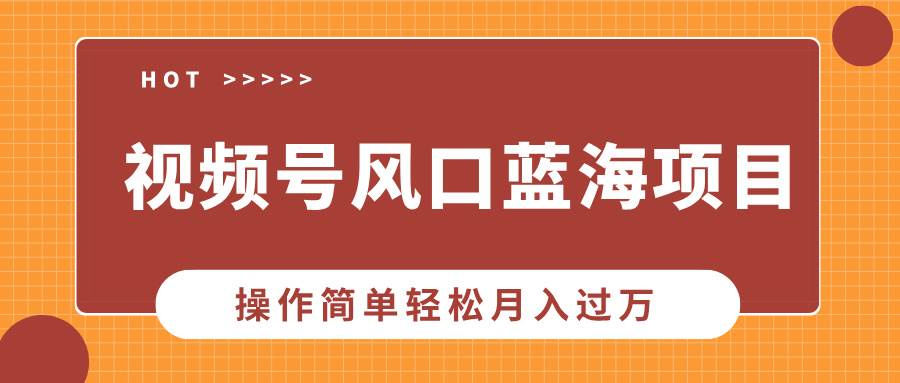 视频号风口蓝海项目，中老年人的流量密码，操作简单轻松月入过万-云动网创-专注网络创业项目推广与实战，致力于打造一个高质量的网络创业搞钱圈子。