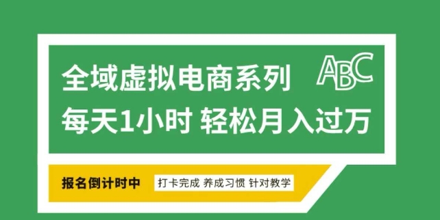 全域虚拟电商变现系列，通过平台出售虚拟电商产品从而获利-云动网创-专注网络创业项目推广与实战，致力于打造一个高质量的网络创业搞钱圈子。