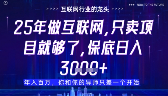什么！25年你还在找项目做？风口早就变了，卖项目才是稳挣不赔【揭秘】-云动网创-专注网络创业项目推广与实战，致力于打造一个高质量的网络创业搞钱圈子。