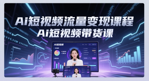 Ai短视频流量变现课程，Ai短视频带货课-云动网创-专注网络创业项目推广与实战，致力于打造一个高质量的网络创业搞钱圈子。