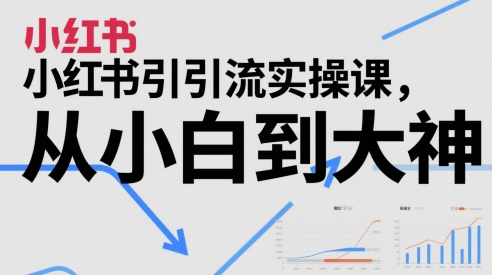 小红书引流实操课，从小白到大神-云动网创-专注网络创业项目推广与实战，致力于打造一个高质量的网络创业搞钱圈子。