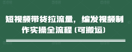 短视频带货拉流量，编发视频制作实操全流程(可搬运)-云动网创-专注网络创业项目推广与实战，致力于打造一个高质量的网络创业搞钱圈子。