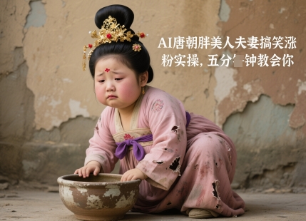 AI唐朝胖美人夫妻搞笑涨粉实操，五分钟教会你-云动网创-专注网络创业项目推广与实战，致力于打造一个高质量的网络创业搞钱圈子。