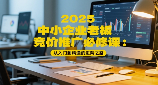 2025中小企业老板竞价推广必修课：从入门到精通的进阶之路-云动网创-专注网络创业项目推广与实战，致力于打造一个高质量的网络创业搞钱圈子。