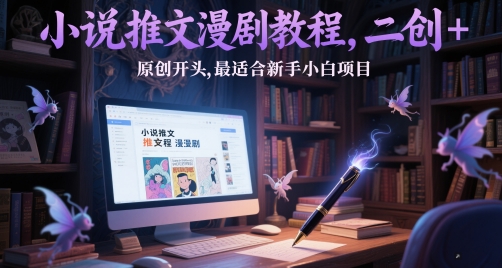 小说推文漫剧教程，二创+原创开头，最适合新手小白项目-云动网创-专注网络创业项目推广与实战，致力于打造一个高质量的网络创业搞钱圈子。