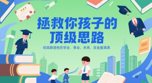 付费文章：拯救你孩子的顶级思路，彻底聊透他的学业、事业、未来，含金量满满-云动网创-专注网络创业项目推广与实战，致力于打造一个高质量的网络创业搞钱圈子。