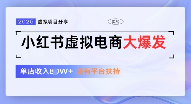 小红书虚拟电商项目，平台大力免费流量扶持，低门槛1拖3玩法-云动网创-专注网络创业项目推广与实战，致力于打造一个高质量的网络创业搞钱圈子。
