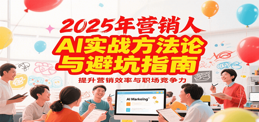 2025年营销实战方法论与避坑指南，利用AI提升营销效率与职场竞争力-云动网创-专注网络创业项目推广与实战，致力于打造一个高质量的网络创业搞钱圈子。