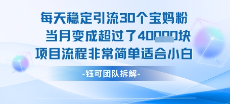 每天稳定引流30个人 当月变成超过了4个W项目流程非常简单适合小白-云动网创-专注网络创业项目推广与实战，致力于打造一个高质量的网络创业搞钱圈子。