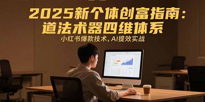 2025新个体创富指南：道法术器四维体系，小红书爆款技术，AI提效实战-云动网创-专注网络创业项目推广与实战，致力于打造一个高质量的网络创业搞钱圈子。