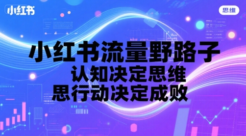 小红书流量野路子，认知决定思维，思维决定行动，行动决定成败-云动网创-专注网络创业项目推广与实战，致力于打造一个高质量的网络创业搞钱圈子。