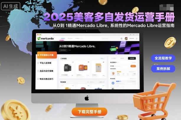 2025美客多自发货运营手册：从0到1精通Mercado Libre，系统性的Mercado Libre运营指南-云动网创-专注网络创业项目推广与实战，致力于打造一个高质量的网络创业搞钱圈子。