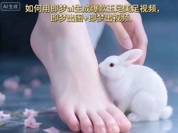 如何用即梦ai生成爆款玉足美足视频，即梦出图+即梦出视频，快速涨粉-云动网创-专注网络创业项目推广与实战，致力于打造一个高质量的网络创业搞钱圈子。