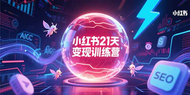 小红书21天变现训练营，AIGC工具高效应用，SEO优化核心技巧-云动网创-专注网络创业项目推广与实战，致力于打造一个高质量的网络创业搞钱圈子。