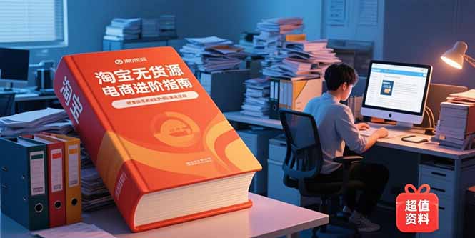 淘宝无货源电商进阶指南，包含新人课、进阶课，配套资料，蓝海选品等-云动网创-专注网络创业项目推广与实战，致力于打造一个高质量的网络创业搞钱圈子。