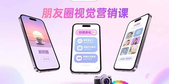 （15866期）朋友圈视觉营销课：问候图美化，晒单图设计，拼图玩法教学-云动网创-专注网络创业项目推广与实战，致力于打造一个高质量的网络创业搞钱圈子。