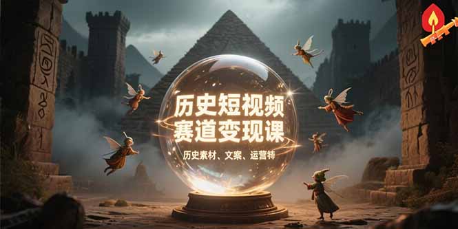 历史短视频赛道变现课，百集素材库应用，文案剪辑技巧，账号运营全案-云动网创-专注网络创业项目推广与实战，致力于打造一个高质量的网络创业搞钱圈子。
