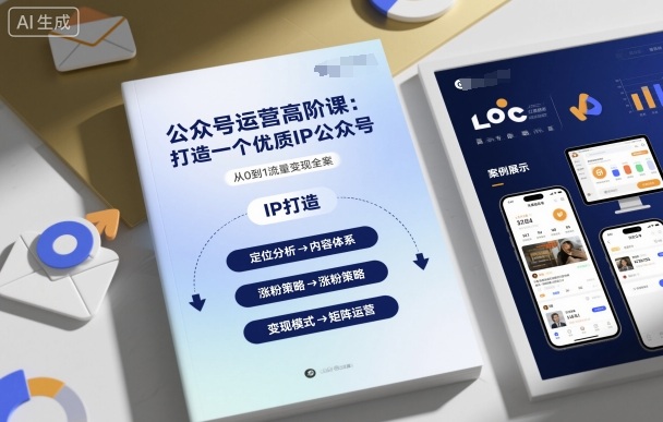 公众号运营高阶课，打造一个优质IP公众号-云动网创-专注网络创业项目推广与实战，致力于打造一个高质量的网络创业搞钱圈子。