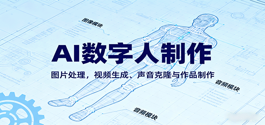 AI永生数字人制作教程：图片处理，视频生成、声音克隆与作品制作-云动网创-专注网络创业项目推广与实战，致力于打造一个高质量的网络创业搞钱圈子。