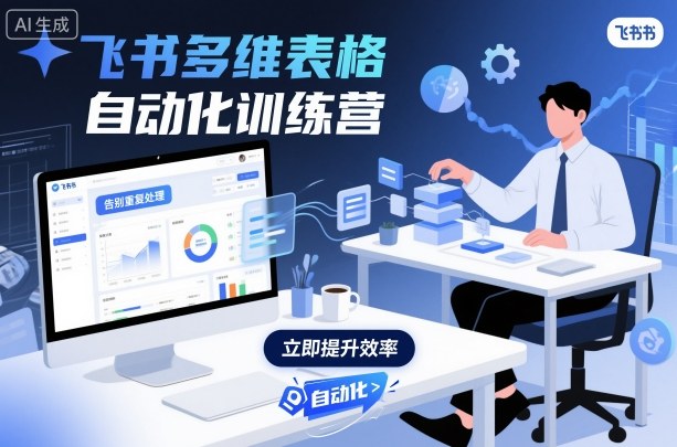 飞书多维表格自动化训练营，手把手教你告别重复处理，用多维表格开启高效办公新模式-云动网创-专注网络创业项目推广与实战，致力于打造一个高质量的网络创业搞钱圈子。