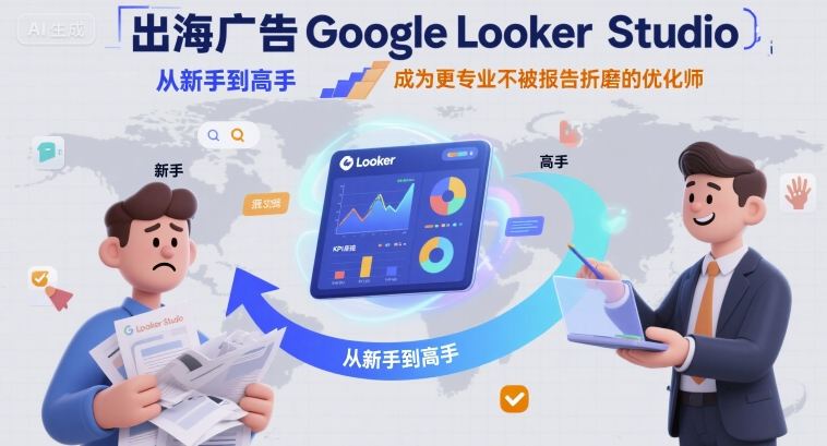 出海广告Google Looker Studio从新手到高手，成为更专业不被报告折磨的优化师-云动网创-专注网络创业项目推广与实战，致力于打造一个高质量的网络创业搞钱圈子。
