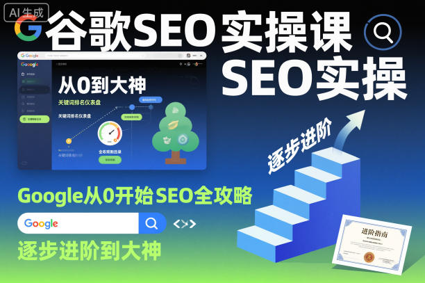 谷歌SEO实操课，Google从0开始SEO全攻略，逐步进阶到大神-云动网创-专注网络创业项目推广与实战，致力于打造一个高质量的网络创业搞钱圈子。