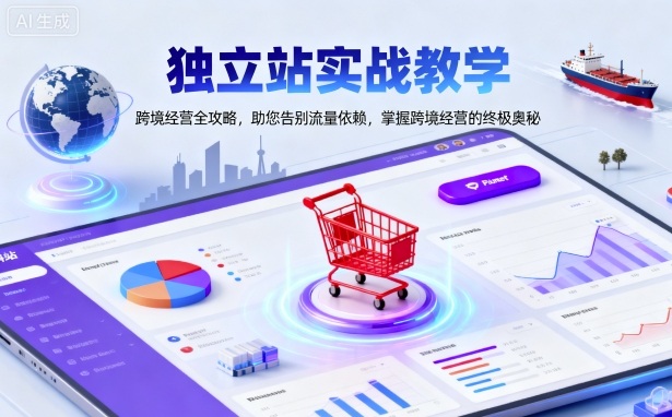 独立站实战教学，跨境经营全攻略，助您告别流量依赖，掌握跨境经营的终极奥-云动网创-专注网络创业项目推广与实战，致力于打造一个高质量的网络创业搞钱圈子。