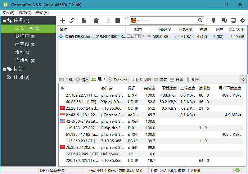 BT下载 uTorrent Pro v3.6.0.47222-云动网创-专注网络创业项目推广与实战，致力于打造一个高质量的网络创业搞钱圈子。