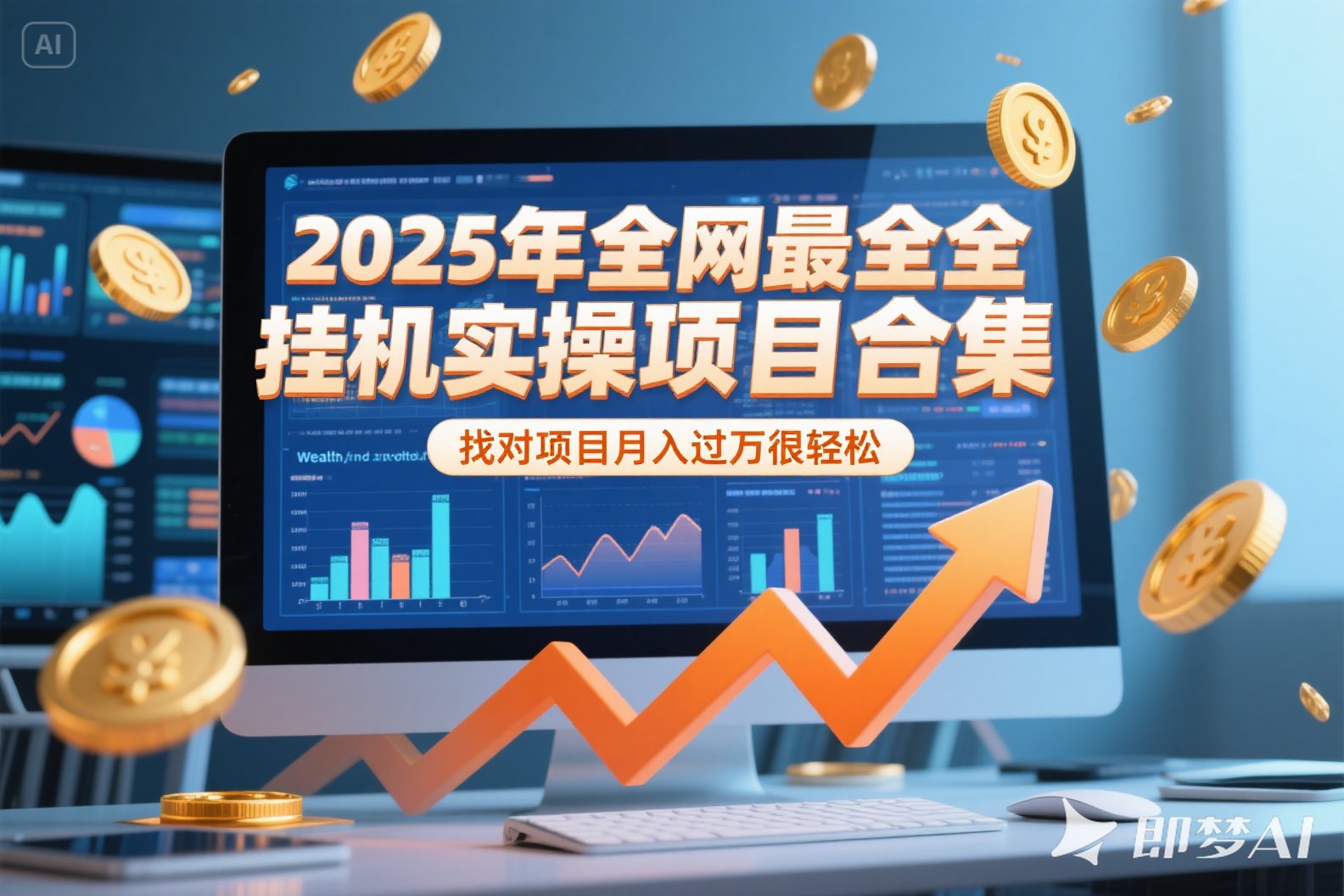 2025年挂机实操项目实操演练，挂机类型，AI直播类型，轻资产创业类型…-云动网创-专注网络创业项目推广与实战，致力于打造一个高质量的网络创业搞钱圈子。