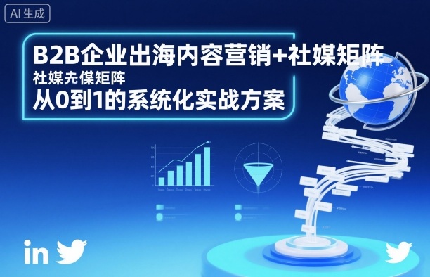B2B企业出海内容营销+社媒矩阵，从0到1的系统化实战方案-云动网创-专注网络创业项目推广与实战，致力于打造一个高质量的网络创业搞钱圈子。
