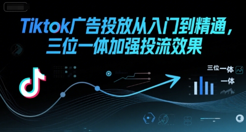 Tiktok广告投放从入门到精通，三位一体加强投流效果-云动网创-专注网络创业项目推广与实战，致力于打造一个高质量的网络创业搞钱圈子。