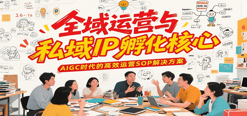 全域运营与私域IP孵化核心，AIGC时代的高效运营SOP解决方案-云动网创-专注网络创业项目推广与实战，致力于打造一个高质量的网络创业搞钱圈子。