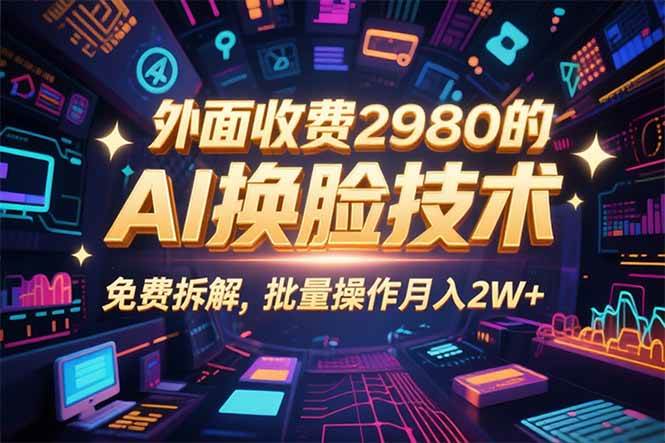 （15969期）0粉丝0基础，用AI换脸改头换面，3分钟一条原创视频，收益稳稳-云动网创-专注网络创业项目推广与实战，致力于打造一个高质量的网络创业搞钱圈子。