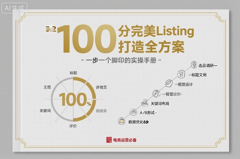 100分完美Listing打造全方案，想要完美listing必须是需要一步一个脚印的-云动网创-专注网络创业项目推广与实战，致力于打造一个高质量的网络创业搞钱圈子。